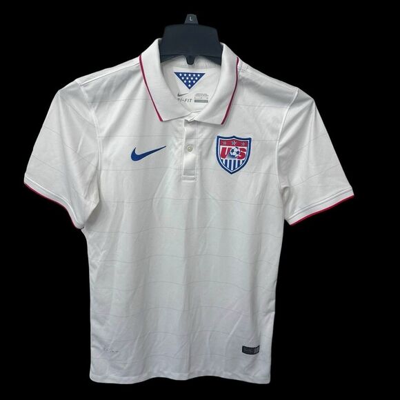 Nike USMNT 2014 Football Soccer Jersey Kit USA World Cup Polo Shirt Size‎ Small - Picture 1 of 9
